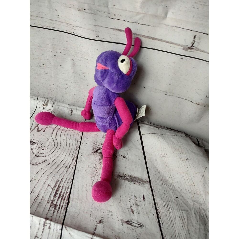 Goffa purple pink ant stuffed animal plush 12 inches